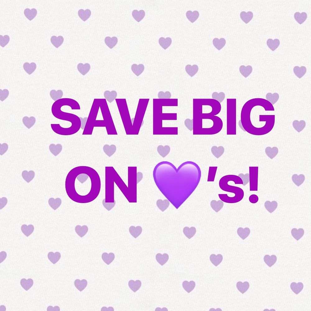 Donating items TOMORROW marked with 💜